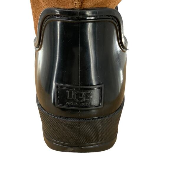 UGG Raincloud Tall Boots Women Size 8 Shearling Lining Waterproof Snow Shoes - Picture 9 of 13